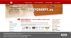 Desktop Screenshot of drevobarvy.cz