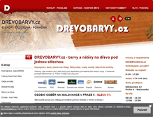 Tablet Screenshot of drevobarvy.cz